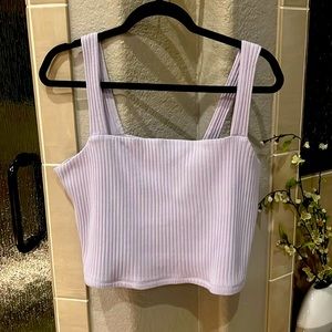 American Eagle Light Purple Ribber Crop Top. Size XL
